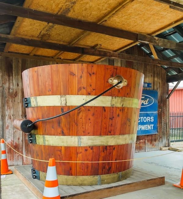 World's Largest Cedar Bucket
