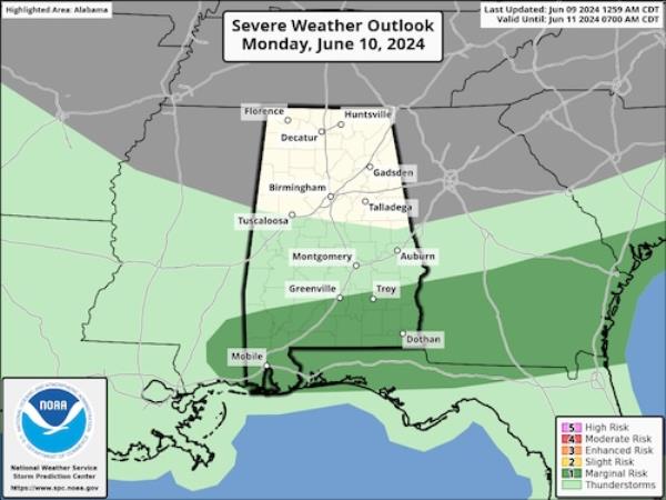 Mo<em></em>nday severe weather outlook
