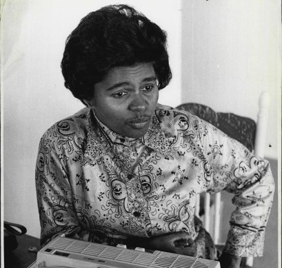 Margaret Valadian aged 33, a distinctive figure within the Aboriginal world, 1970.