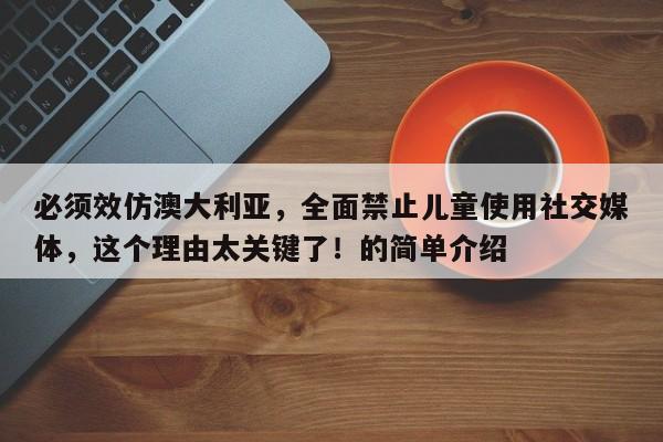 必须效仿澳大利亚,全面禁止儿童使用社交媒体,这个理由太关键了!的简单介绍